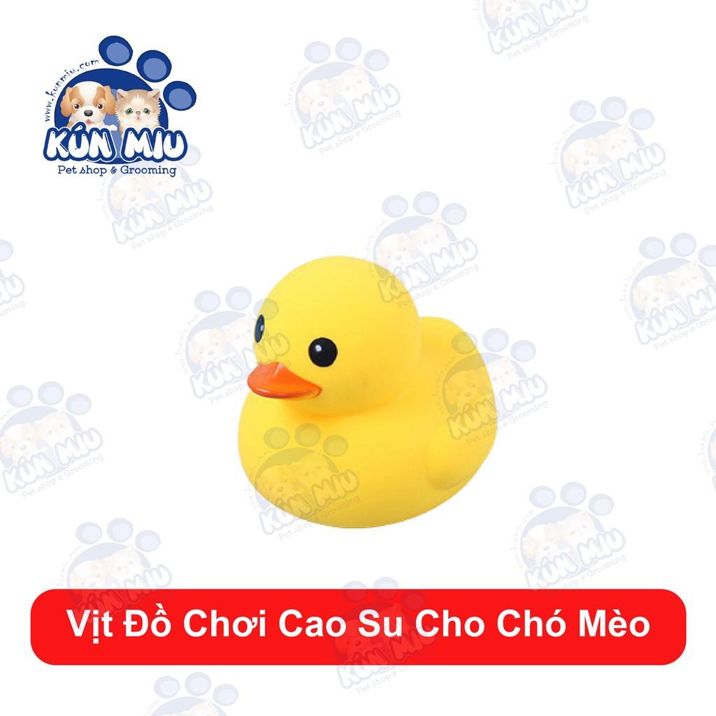 Vịt đồ chơi cao su cho chó mèo size 10cm