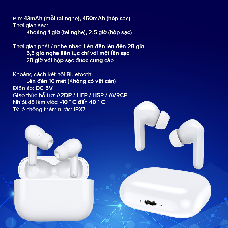 Tai Nghe Bluetooth T18, Âm Thanh Hi-Fi - Hàng Chính Hãng