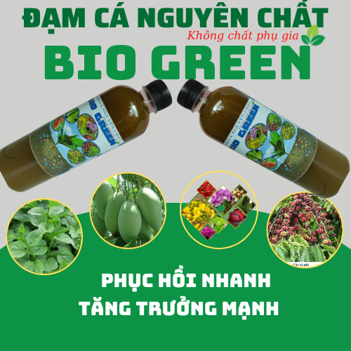 Chai 500ml- Đạm Cá nguyên chất BIOGREEN -KHÔNG CHẤT PHỤ GIA, CHIẾT XUẤT TỪ NGUỒN ĐẠM CÁ TINH KHIẾT