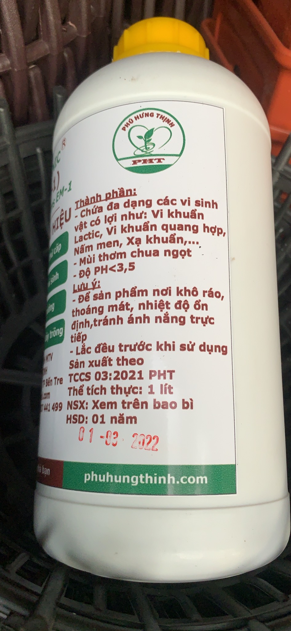 Chế phẩm men Gốc EM Fuganic bình 1 lít