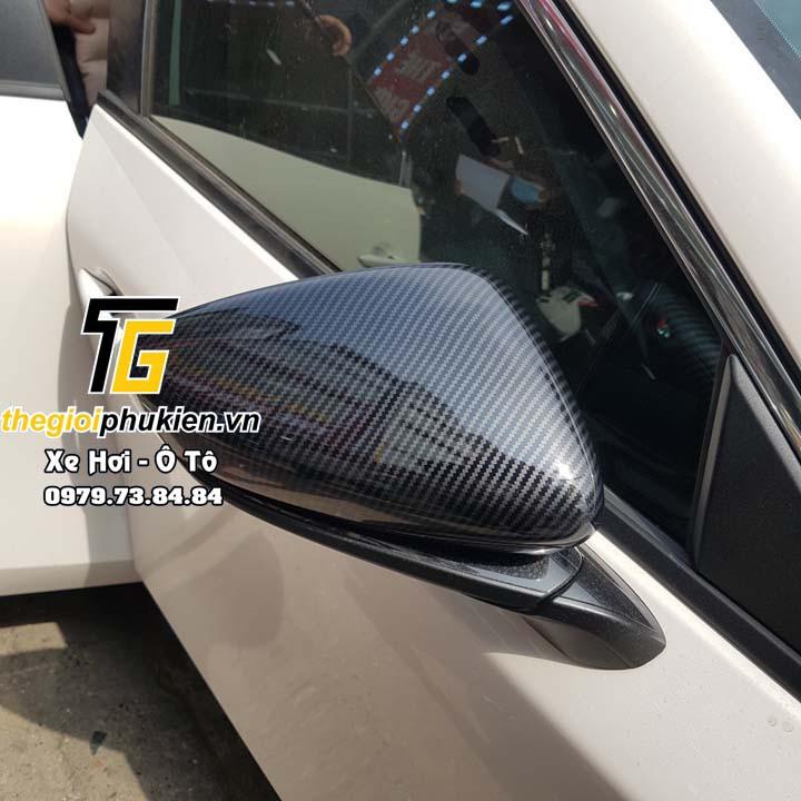 Bộ ốp gương chiếu hậu Mazda 3 2020 vân Carbon cap cấp