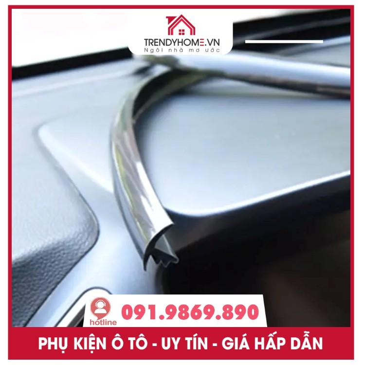 Bộ 1,6m Gioăng Cao Su Chữ T kèm que hỗ trợ gài | chặn nước khe kính lái thích hợp mọi loại xe