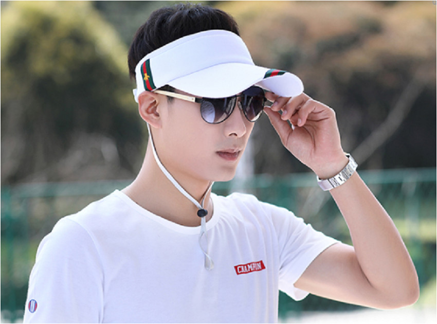 Mũ lưỡi trai thể thao cho nam cao cấp, nón kết thể thao cho nam màu trắng