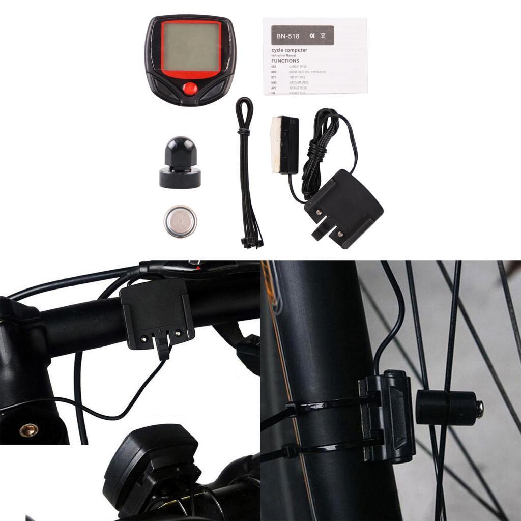 LCD Digitals Cycle Computer  Bike Backlight