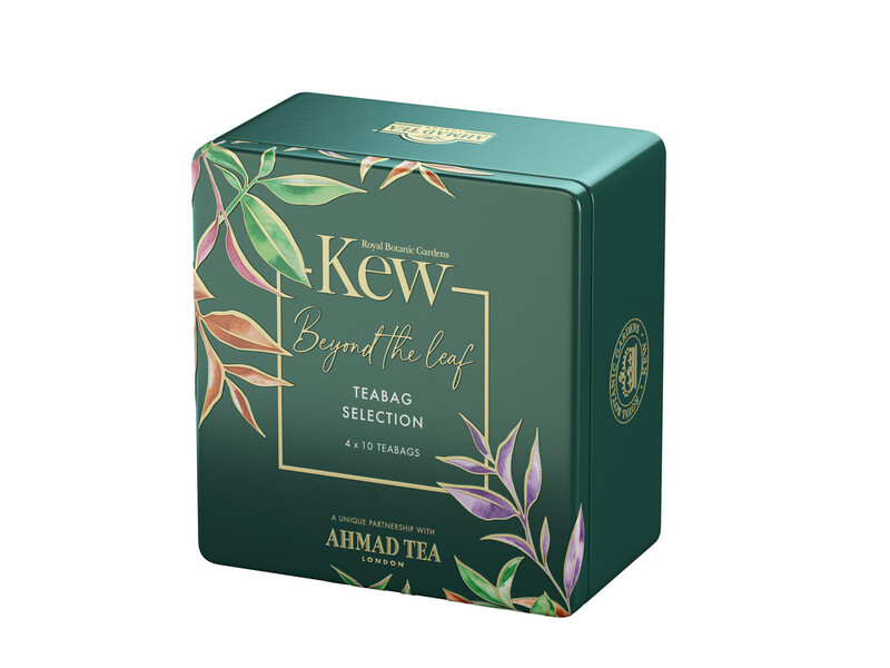 TRÀ AHMAD ANH QUỐC - KEW - BỘ SƯU TẬP 4 VỊ XANH hộp sắt vuông - Kew Selection