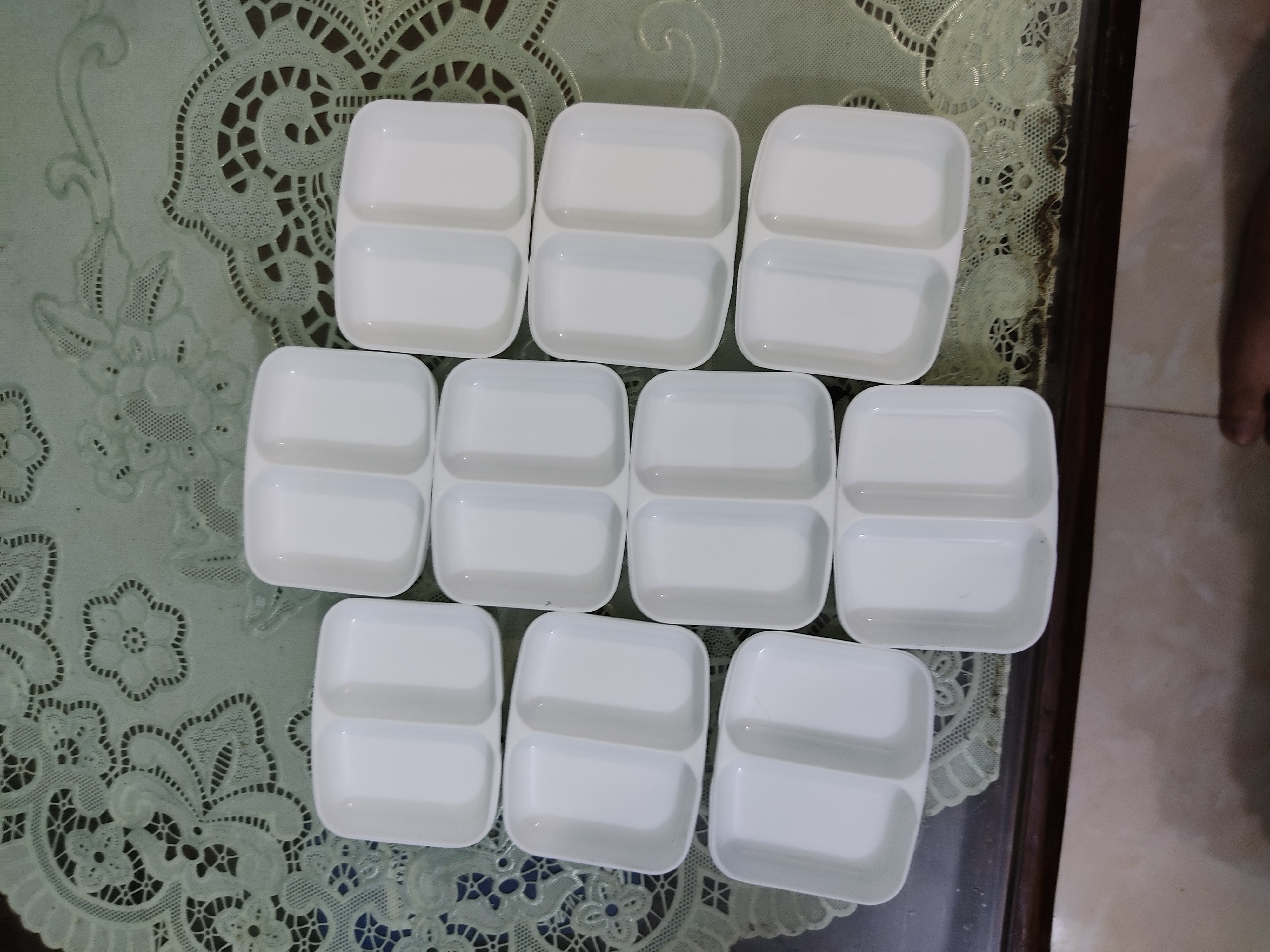 SÉT 10 ĐĨA CHẤM PHÍP 2 NGĂN-1205
