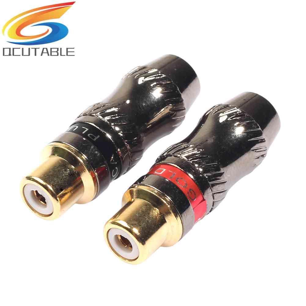 1 Cặp Jack Cắm Âm Thanh RCA Mạ Vàng