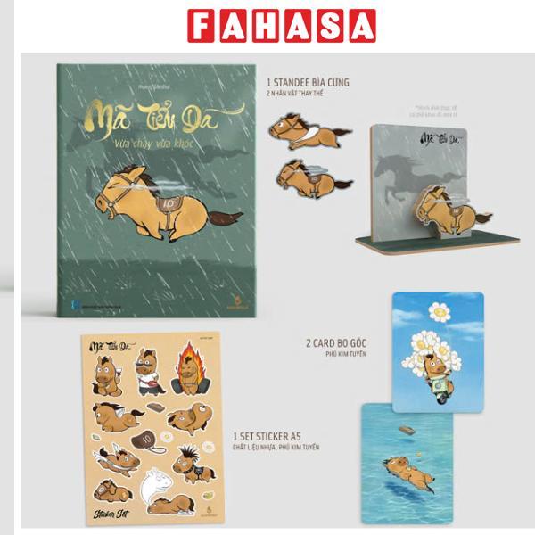 Sách - Mã Tiểu Dã - Vừa Chạy Vừa Khóc - Bìa Cứng - Tặng Kèm 1 Sticker A5 Nhựa Cán Kim Tuyến + 1 Standee Bìa Cứng + 2 Card Bo Góc