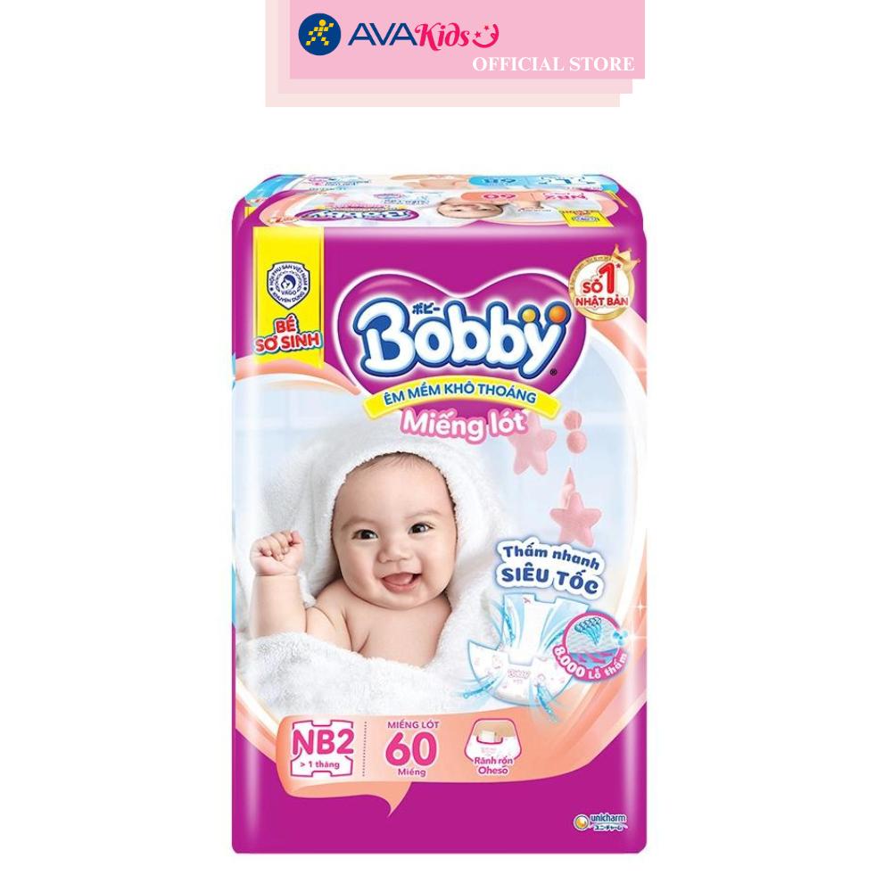 Miếng lót Bobby size NB2 60 miếng (Từ 1 tháng)