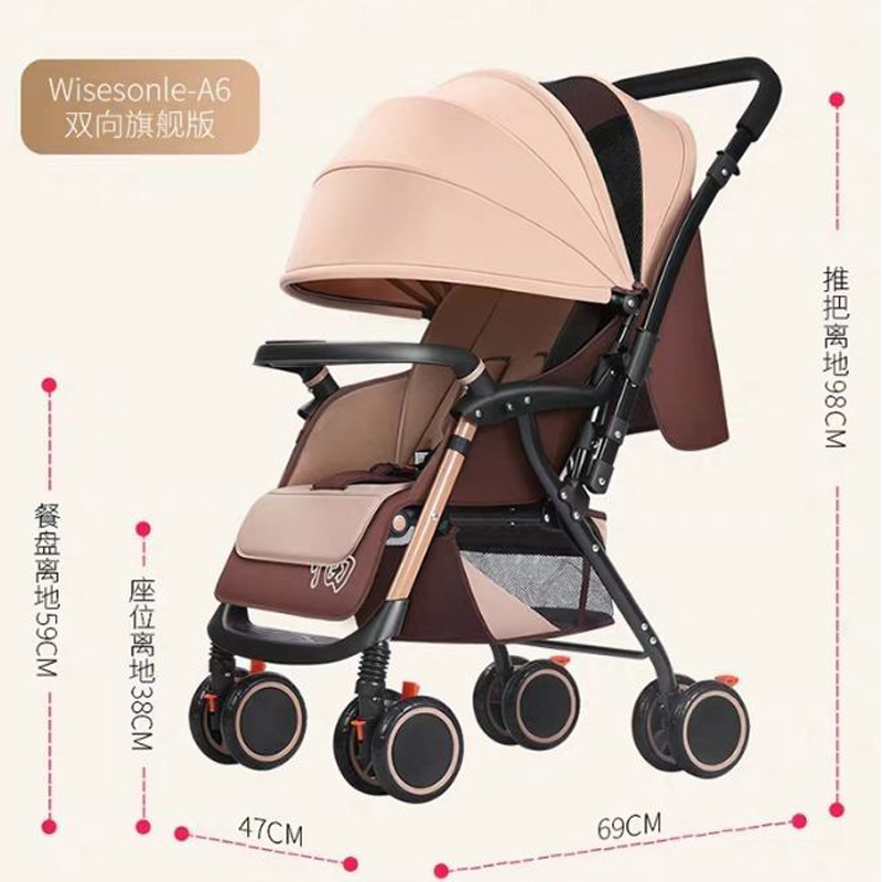 Xe đẩy cho bé 2 chiều 3 tư thế A6 gấp gọn, chỉ 5,6 kg xách tay gấp lại dễ dàng mang theo - TẶNG KÈM BẢNG NÚM GỖ CHO BÉ CHỦ ĐỀ NGẪU NHIÊN