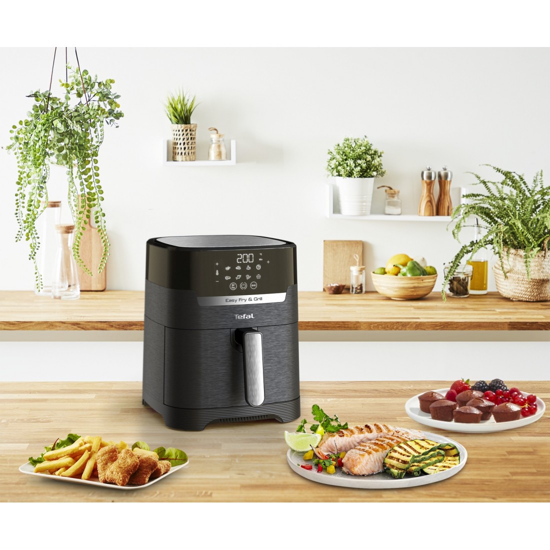 Nồi Chiên Không Dầu Tefal FW501815 Gồm 8 Chức Năng Chiên Dung Tích 11 Lít Công Suất 2000 W - Hàng Chính Hãng