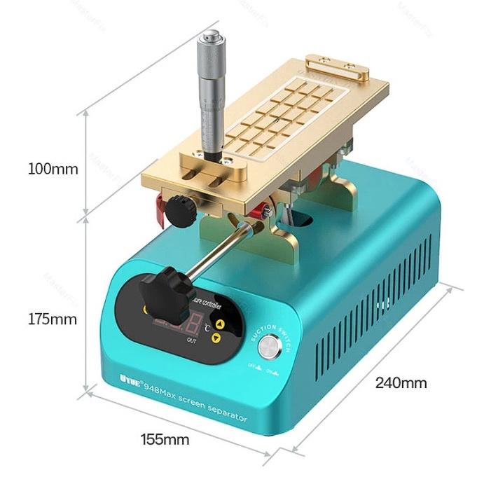 Máy cắt kính nguyên cây UYUE 948 Max-III 2 cục hút