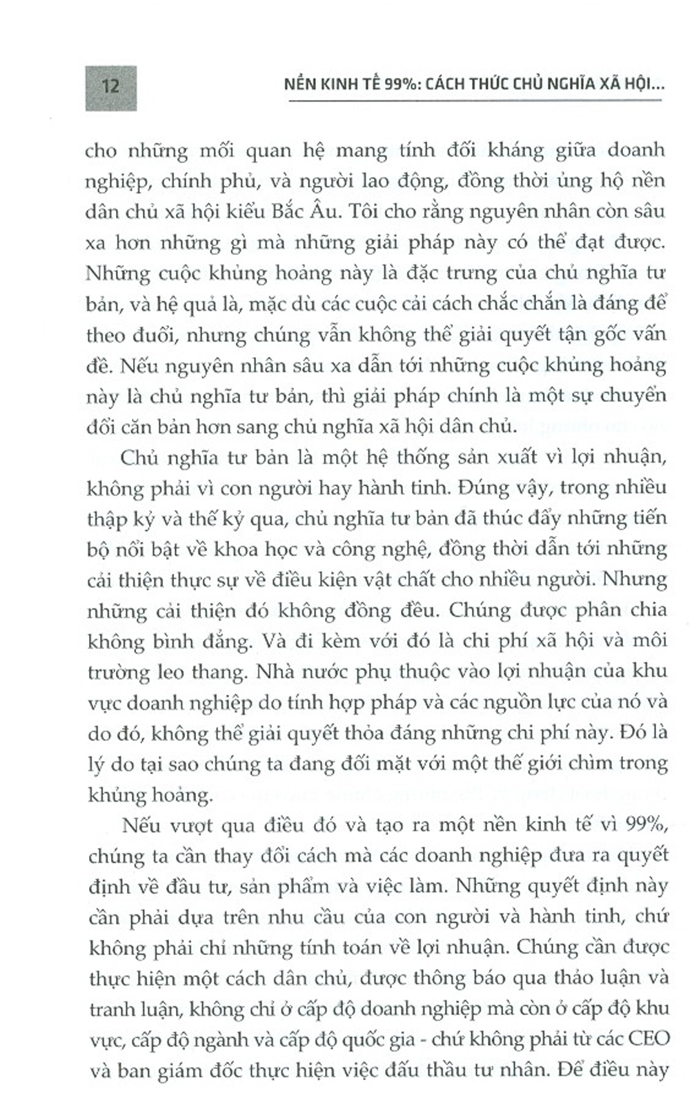 Nền Kinh Tế 99%: Cách Thức Chủ Nghĩa Xã Hội Vượt Qua Các Cuộc Khủng Hoảng Của Chủ Nghĩa Tư Bản (Sách tham khảo)