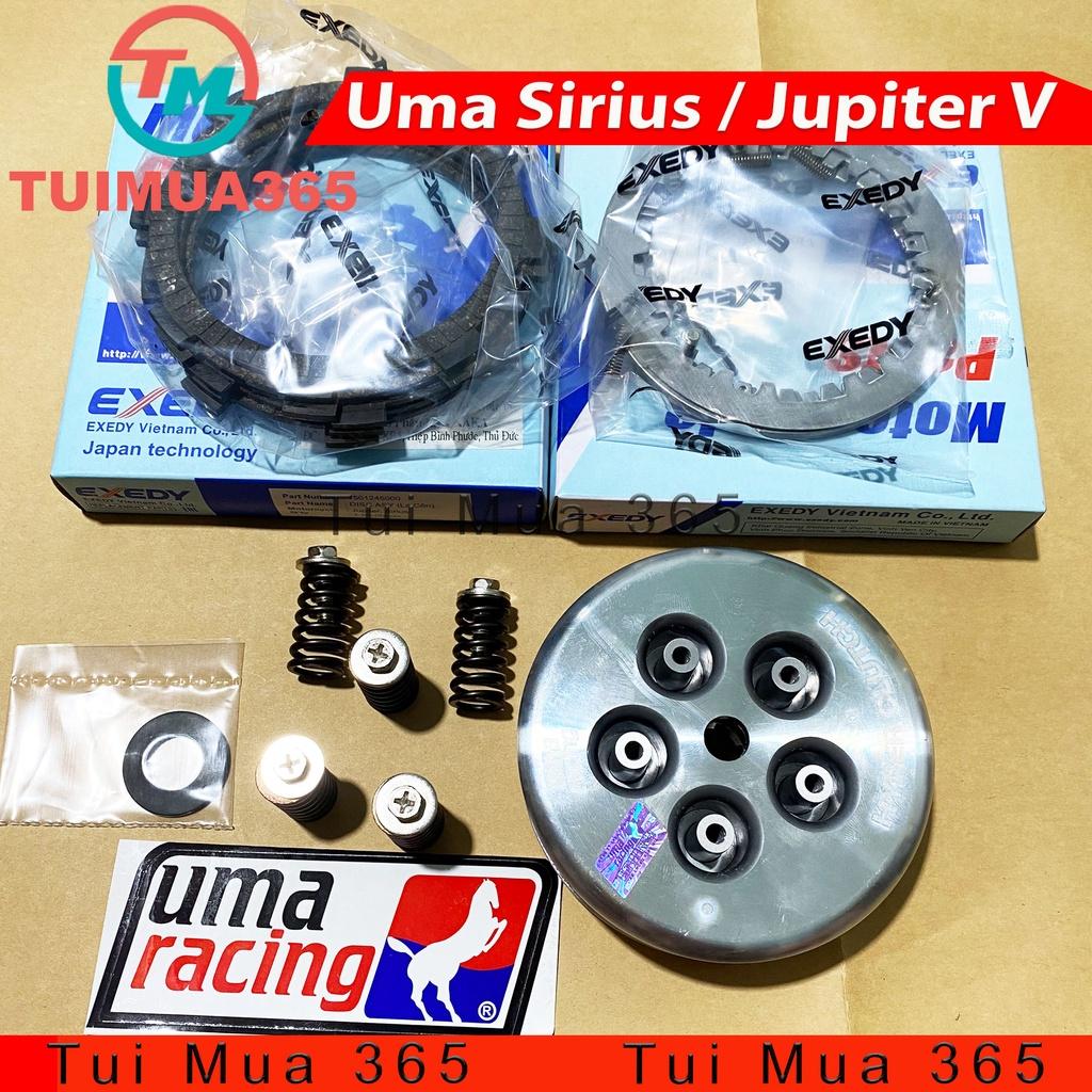 NỒI ĐỘ 5 LÒ XO UMA RACING DÙNG CHO SIRIUS, JUPITER V KÈM BỘ 5 LÁ BỐ VÀ BỘ 4 LÁ SẮT