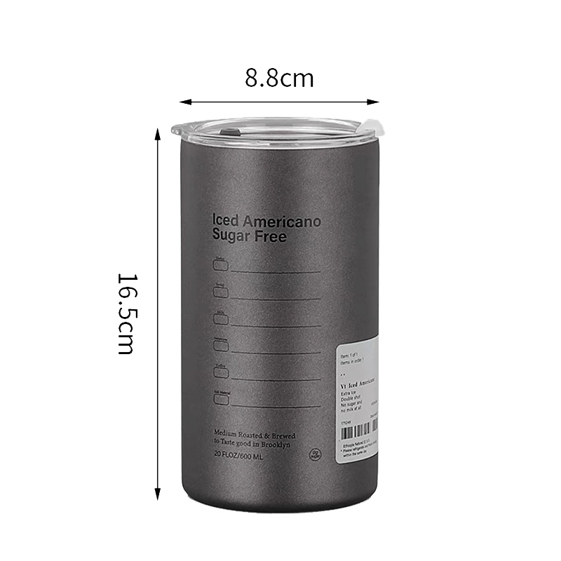 Cốc Giữ Nhiệt, Cốc Uống Nước Inox 304 Có Ống Hút Ly Uống Coffee 600ML Giữ Nhiệt 6-8 Tiếng - Hàng Loại 1 - Chính Hãng MINIIN