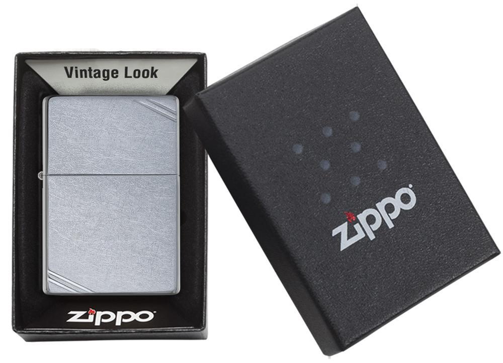 Bật Lửa Zippo Street Chrome Vintage with Slashes 267