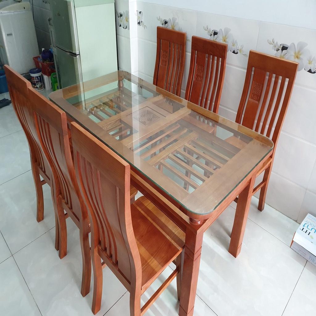 Bộ Bàn Ăn 2 Tầng Gỗ Sồi Nga