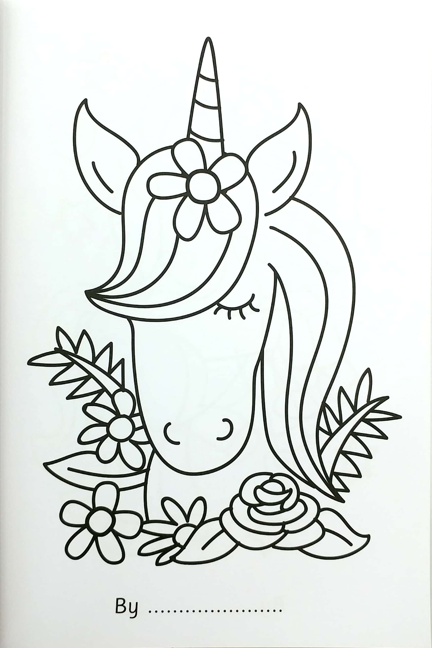 Bumper Unicorn Colouring