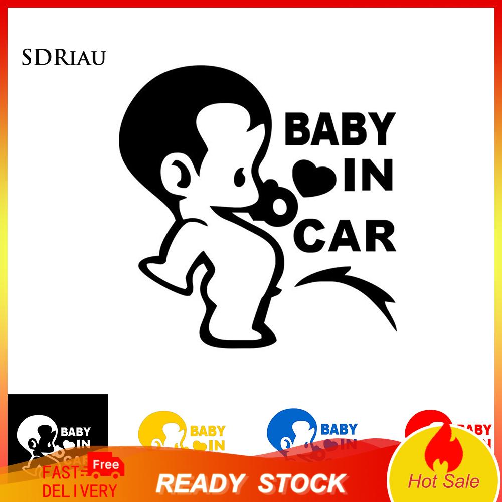 Miếng Dán Xe Ô Tô Trang Trí Hình Chữ Baby In Car