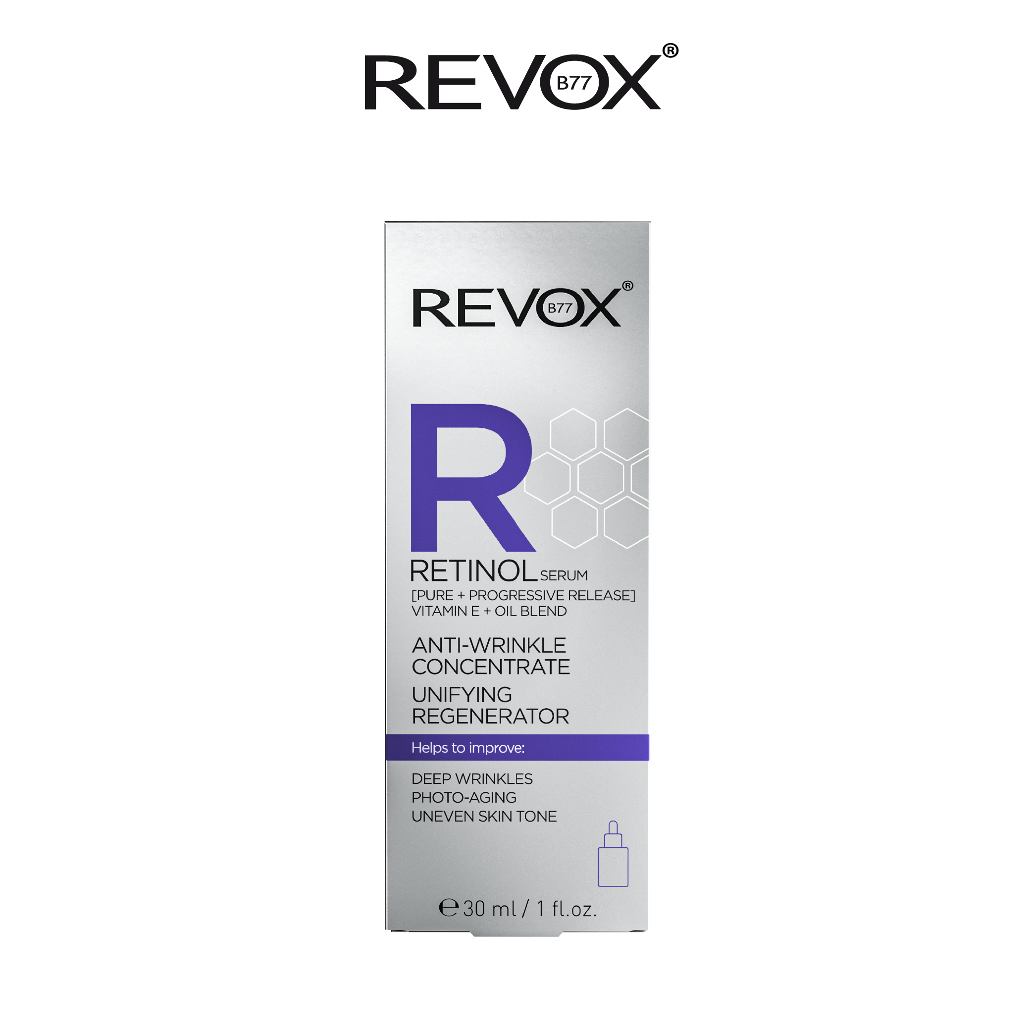 Serum ngăn ngừa lão hóa chứa retinol cho da mặt Revox B77 R Retinol - 30ml; chỉ dùng ngoài da