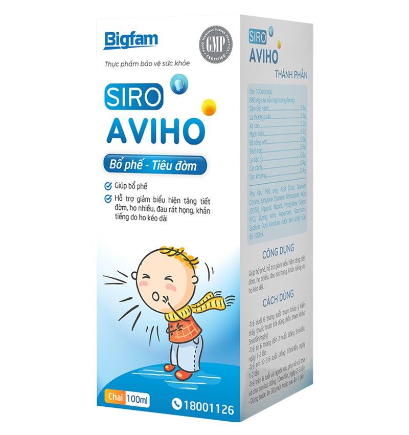 Siro giảm ho bổ phế Aviho Bigfam 100ml
