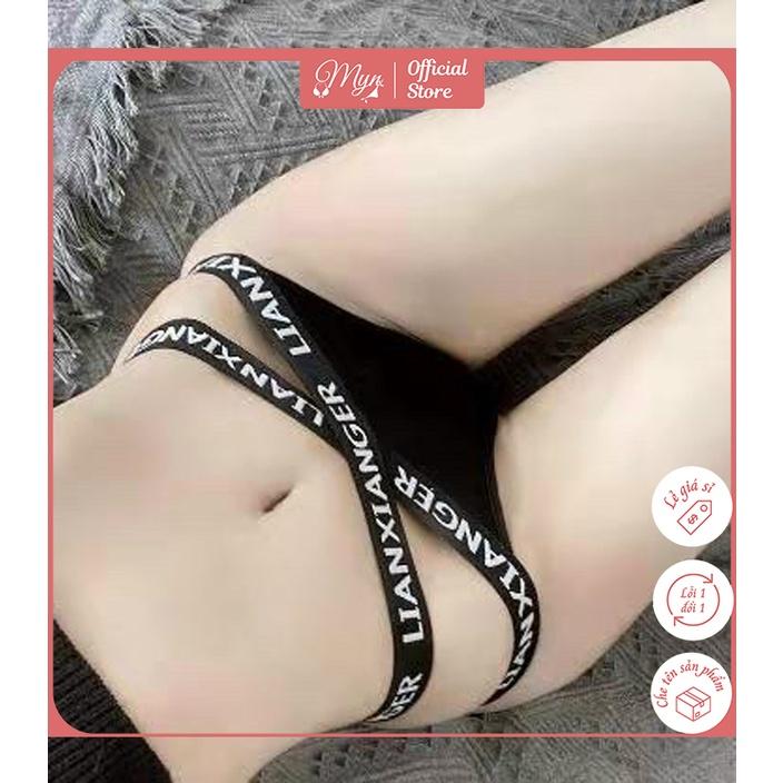 QUẦN LỌT KHE NỮ COTTON CAO CẤP ĐAN DÂY CHỮ 1838