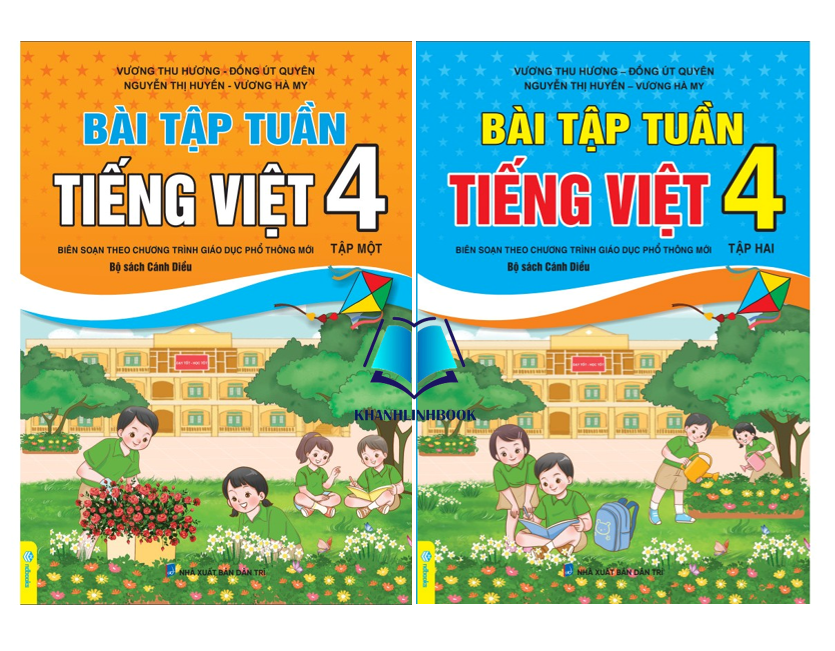 Sách - Combo Bài Tập Tuần Tiếng Việt Lớp 4 - tập 1 + 2