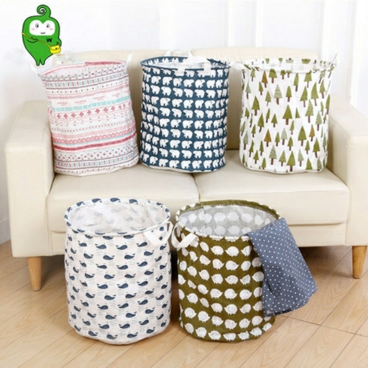 Giỏ vải đựng đồ tiện ích giao mẫu ngẫu nhiên