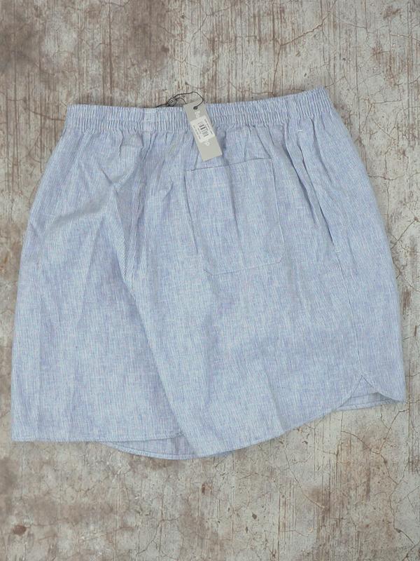 Đồ Mặc Nhà Quần Shorts Eco-Linen Striped Lounge Shorts - SIZE M/L/XL