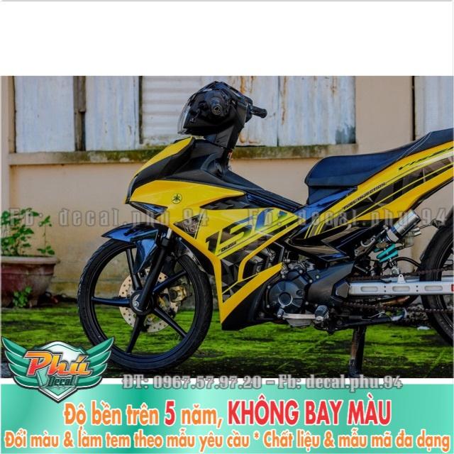 Tem rời Exciter 150 full vàng