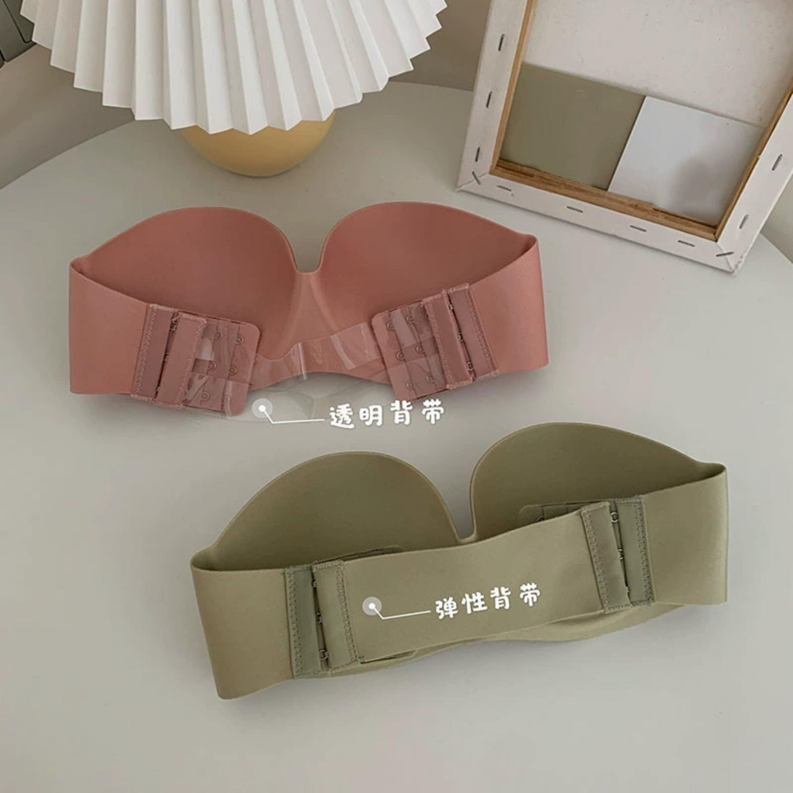 Áo Lót Nữ ĐÚC SU KHÔNG QUAI, Không Gọng, không đường may chống tụt quyến rũ, mặc đầm hở lưng, hở vai sexy -Women - Hồng