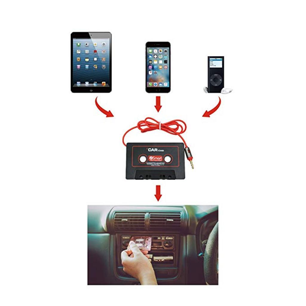 2x in Car Audio 3.5mm Cassette Tape Converter Adaptor for  MP3#1
