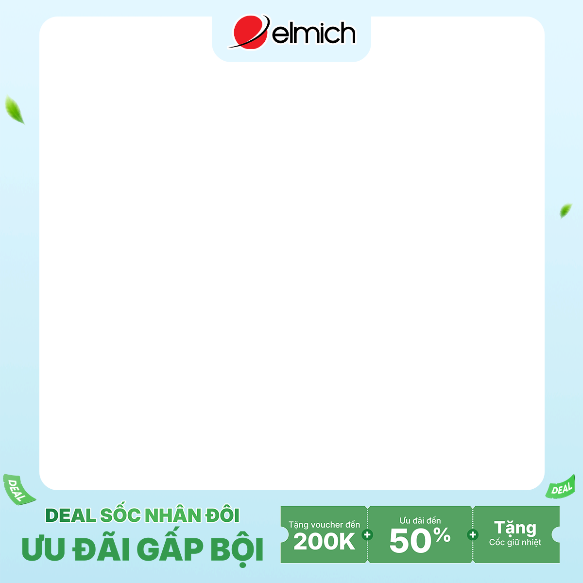 Bộ nồi chống dính Ceramic Elmich Mocha EL5248MC01 Size 18, 20, 24cm