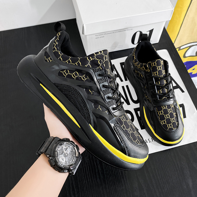 Giày Thể Thao Nam MENDO - Giày Sneaker Màu Trắng - Màu Đen , Phối đồ thời trang cực chất - G5563