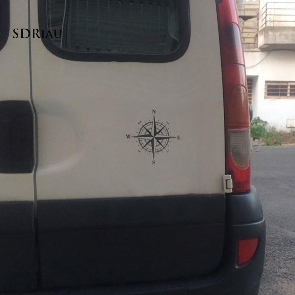 Decal Dán Trang Trí Xe Hơi / Xe Máy Hình La Bàn Độc Đáo