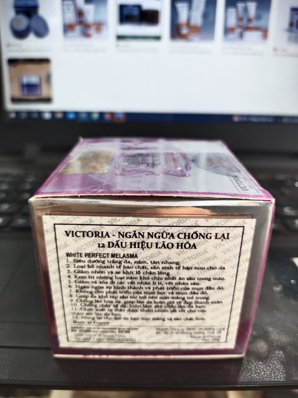 Kem VICTORIA NIKKIN Ngăn Ngừa Chống Lại 12 Dấu Hiệu Lão Hóa 25g-hộp hồng ( không xuất hóa đơn đỏ )