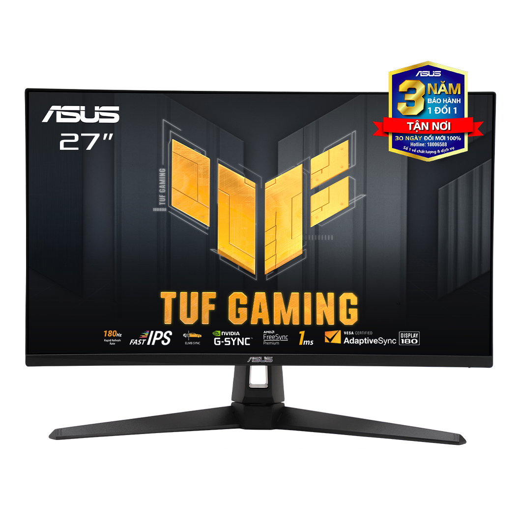 Màn hình Gaming ASUS TUF VG27AQ3A 27 inch Fast IPS 2K 180Hz Gsync - Hàng Chính Hãng