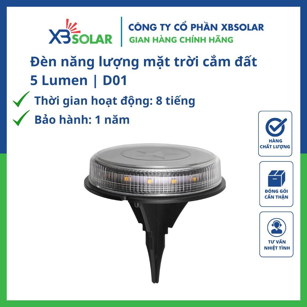 Đèn năng lượng mặt trời cắm đất 5 Lumen D01