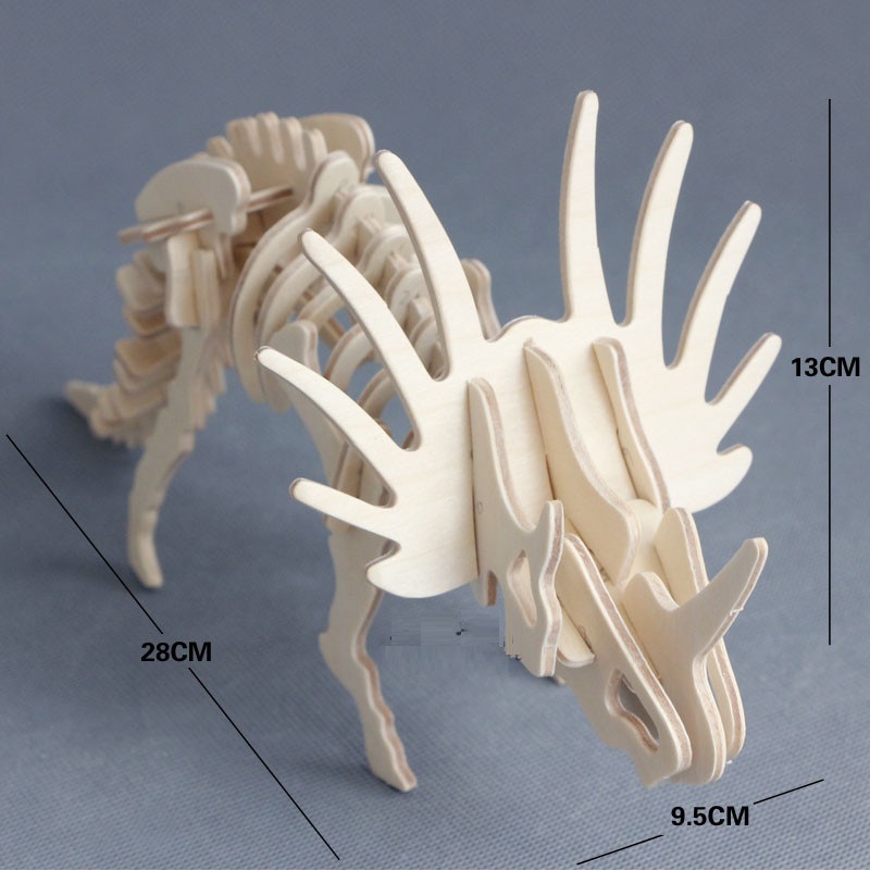 Đồ chơi lắp ráp gỗ 3D Bộ 10 Mô hình Khủng long