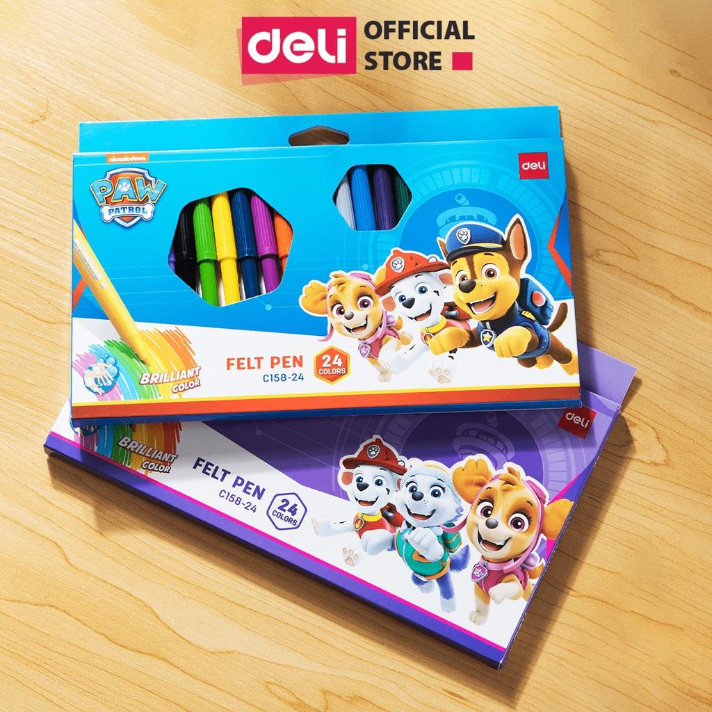 Bút Lông Dạ Màu Nước Đội Chó Cứu Hộ Paw Patrol  Cho Bé - Vẽ Tranh Nét Mảnh Đi Mềm Cao Cấp Trẻ Em - EC158