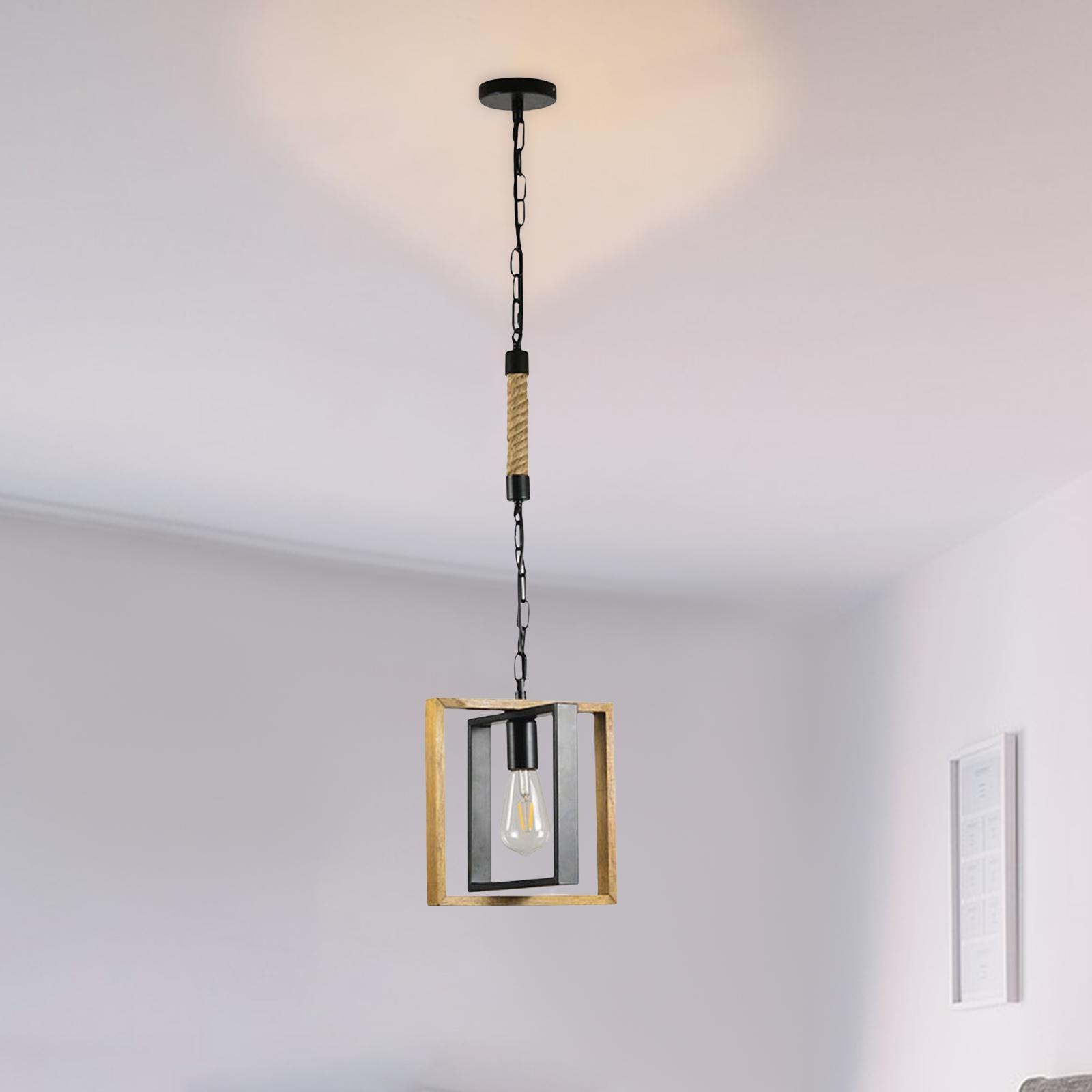 Retro Style Pendant Light Ceiling Lamp Adjustable Lighting for Loft Hallway