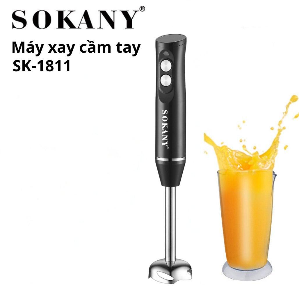 Máy xay cầm tay SOKANY SK-1811 loại máy đơn, máy xay sinh tố cầm tay, máy xay đa năng cao cấp - HÀNG CHÍNH HÃNG - DELIYA