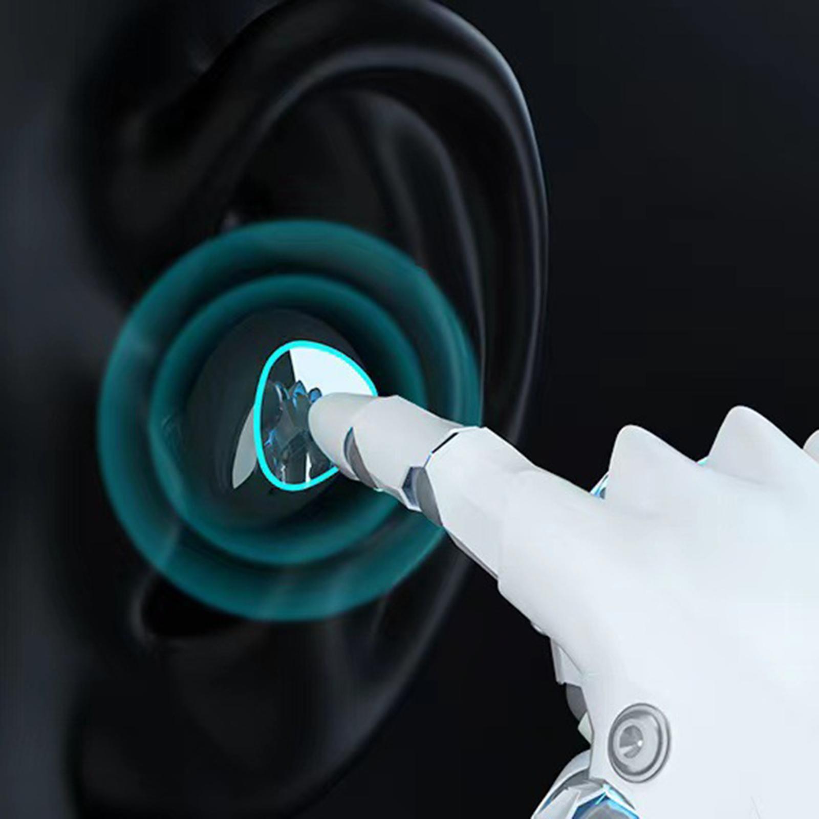 Wireless Headphones Earbuds LED Display HiFi 2000mAh for Laptop