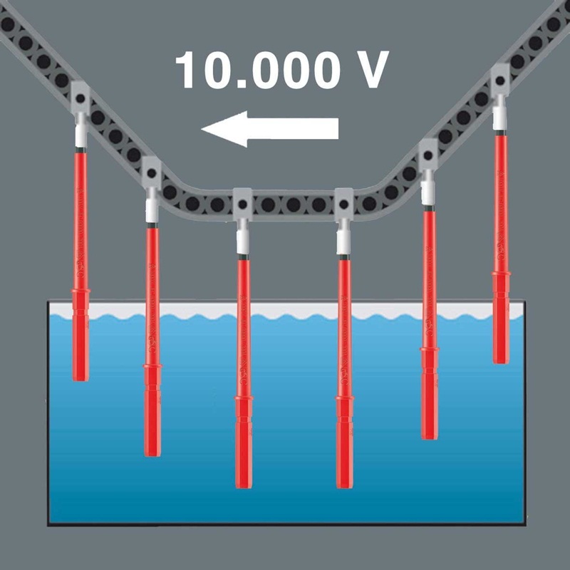 Bộ tua vít cách điện 18 chi tiết Kraftform Kompakt VDE 60 i/62 i/65 i/18 Wera 05003471001