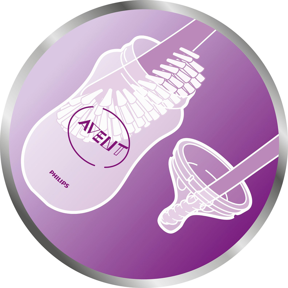 Bình sữa Philips Avent bằng nhựa PP 330ml cho trẻ từ 6 tháng tuổi SCF696/13