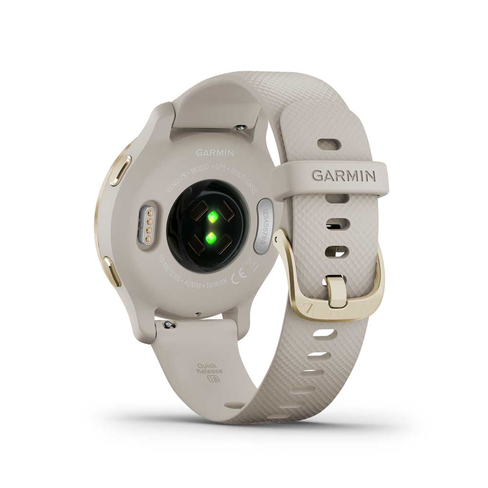 Đồng Hồ Thông Minh Garmin Venu 2S GPS Wif (Slate/Champagne/Passivated/White) - Hàng Chính Hãng