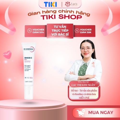 Gel dưỡng mắt 3 tác động thế hệ mới Bioderma Sensibio Eye+ 15ml
