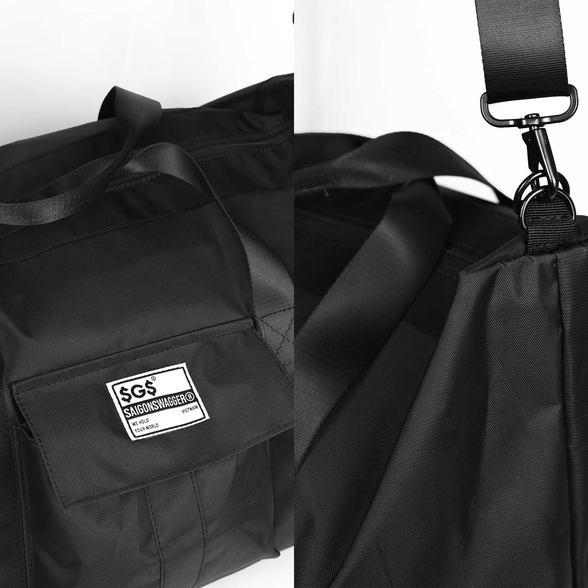 Túi Du Lịch SAIGON SWAGGER SGS Black Duffle Bag