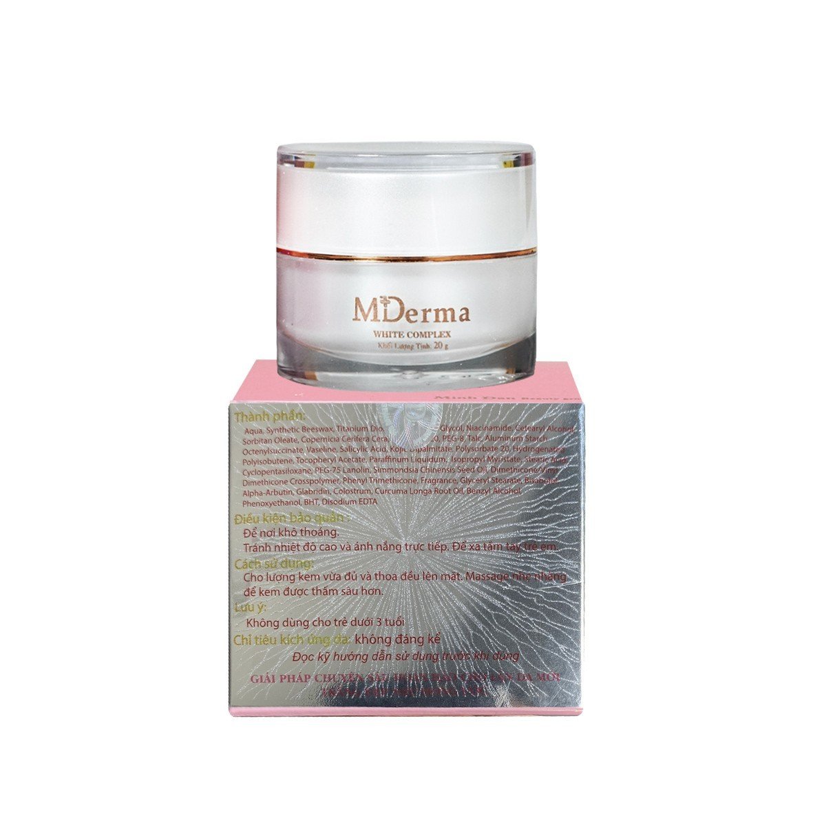 Kem dưỡng trắng da MDerma Whitening Complex - 20gr - Trẻ trung xinh đẹp
