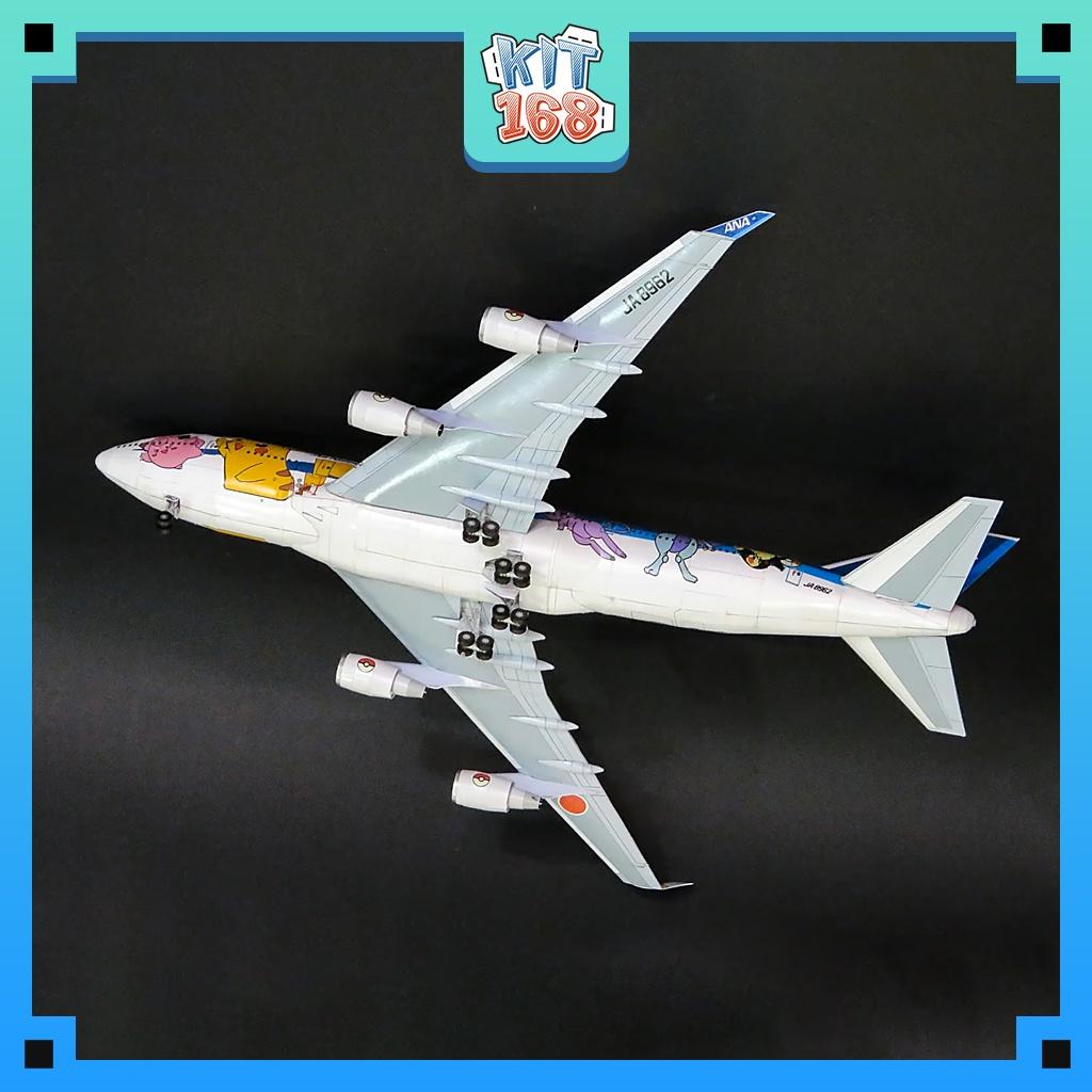 Mô hình giấy Máy bay ANA Boeing 747-400 Pokémon Jet